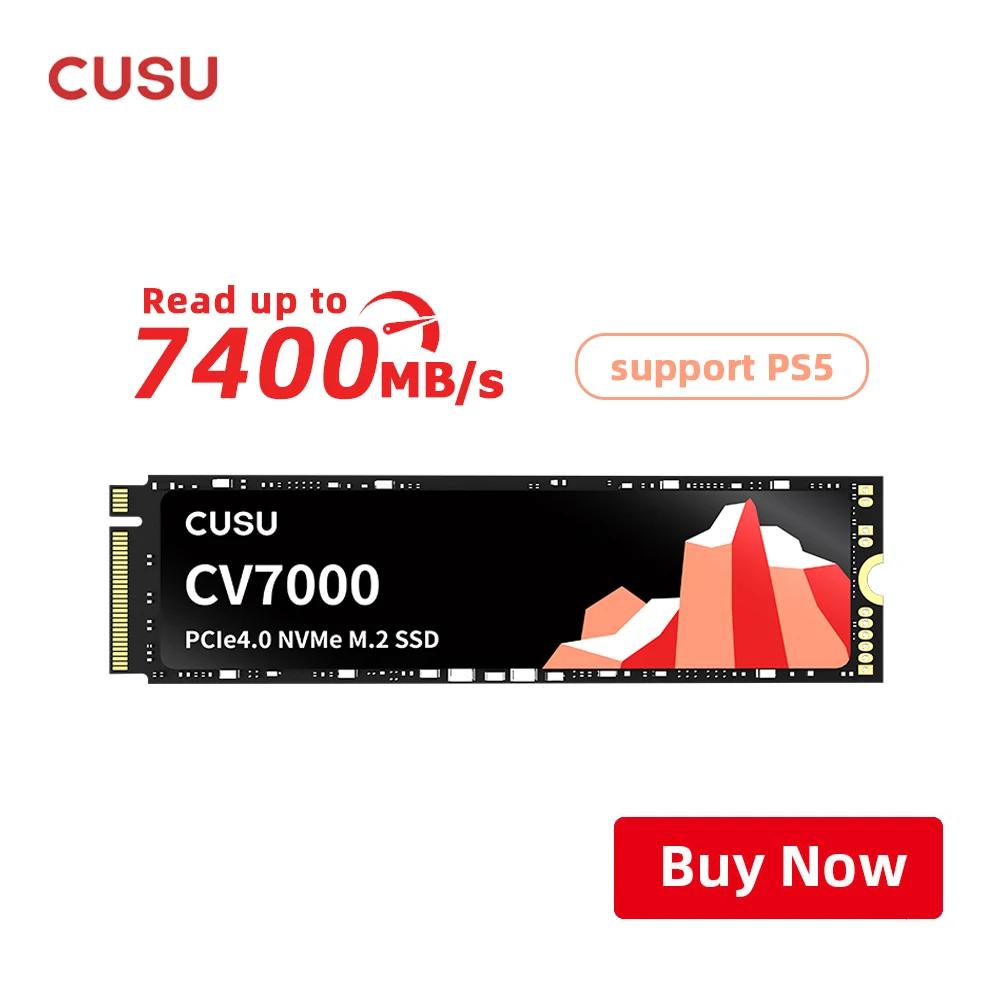 CUSU  ָ Ʈ ϵ ũ, SSD NVMe M.2 2280, M2 PCIe 4.0x4 2280 ̺, PS5 Ʈ PC, 4TB, 2TB, 1TB, 7400 MB/s